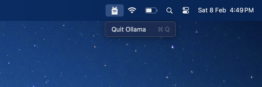 Ollama Mac Menu Bar