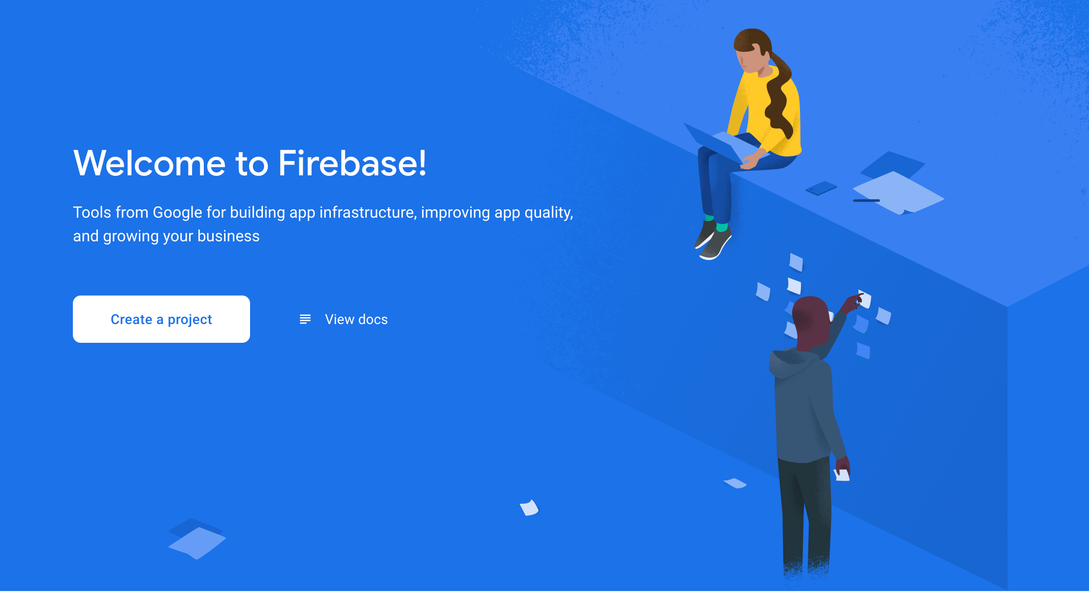 Google Firebase console screenshot